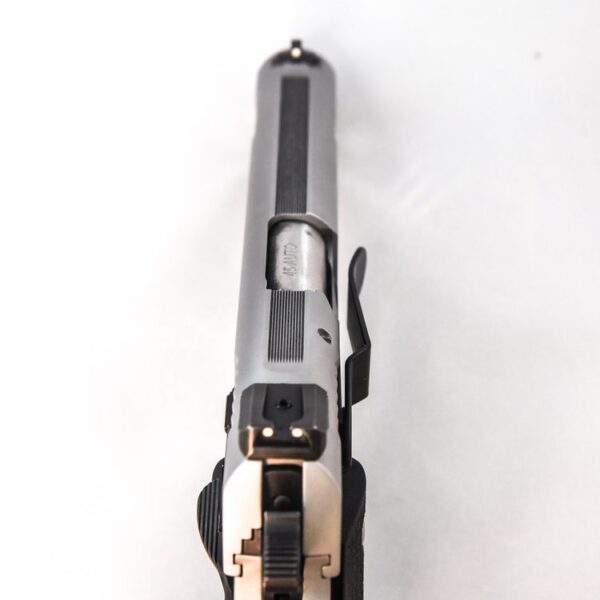 Top view of a 1911 model firearm