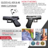 Belt clip – glock 43, 43x, 48 – 9mm