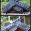 Collage of ambidextrous trigger sheaths for MP pistols