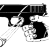 Animated GIF showing the ejection mechanism of the Saf-T-Block safety device