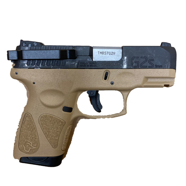 Brown Taurus with clip attached
