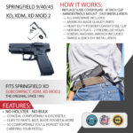 Belt clip – xd xdm & xd mod 2 9/40/45 – left or right side