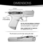 Adjustable belt clip – glock 43, 43x, 48