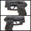 Comparison between left and right side views of a safety accessory block