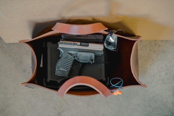 Leather shooting; tool bag