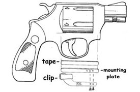 Universal clipdraw fits virtually all handguns